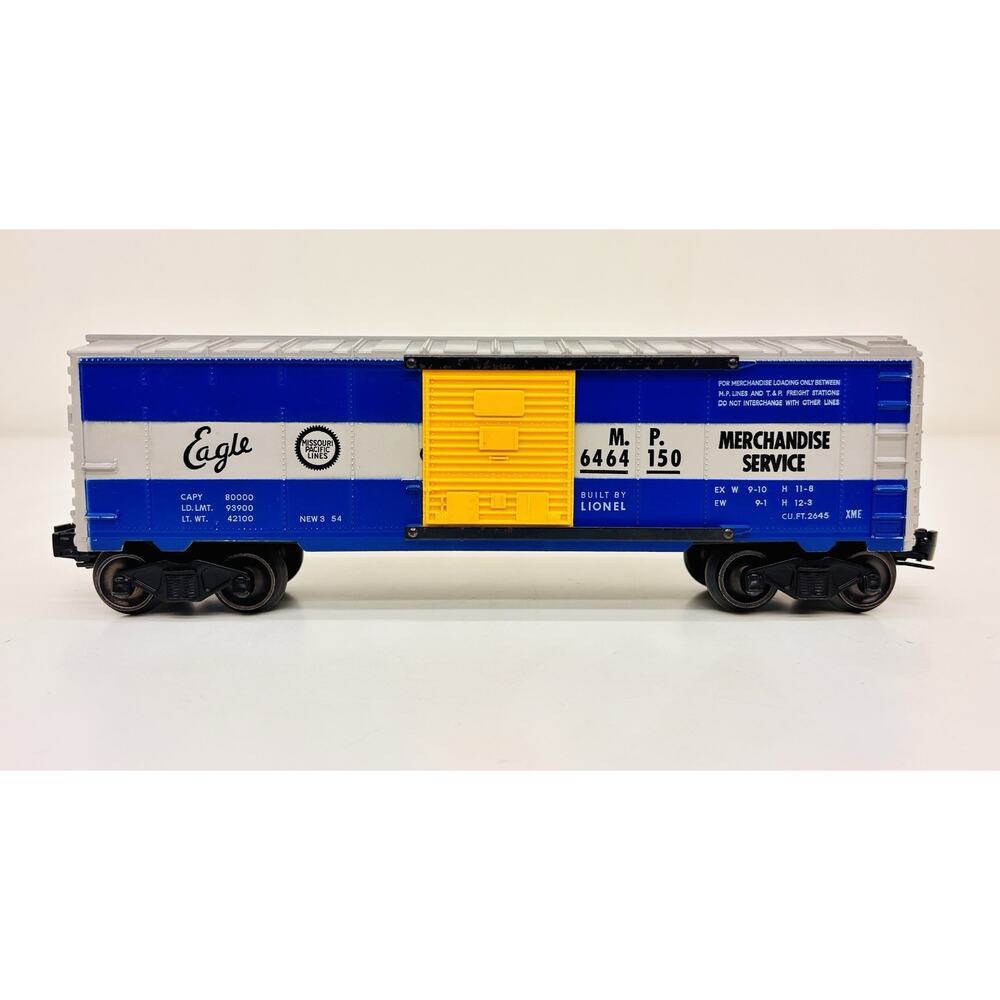 Lionel Postwar O Missouri Pacific Merchandise Service Box Car 6464-150 No Box